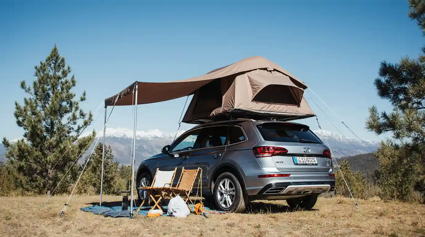 tentes gonflables sur voiture